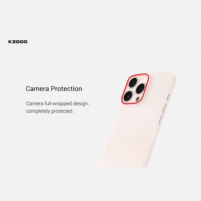 قاب Kzdoo Air Skin آیفون – فوق‌باریک و شفاف