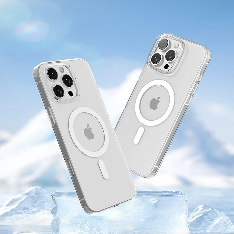 قاب یانگ کیت YOUNGKIT مدل Non-Yellowing Crystal Clear Ice Series اورجینال مگ سیف دار با دکمه کمرا کنترل