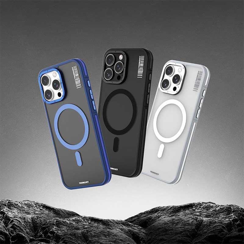 قاب یانگکیت Rock Sand آیفون سری 13 تا 17 مگ‌سیف دار مقاوم ضد سقوط – Matify